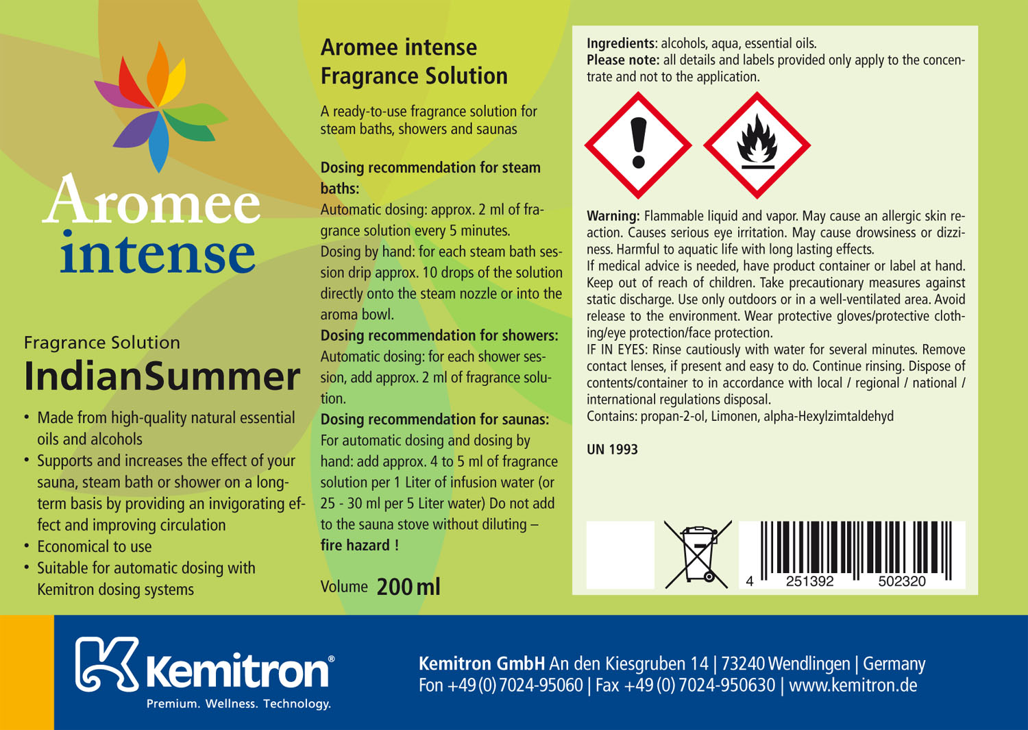 Aromee intense "IndianSummer"